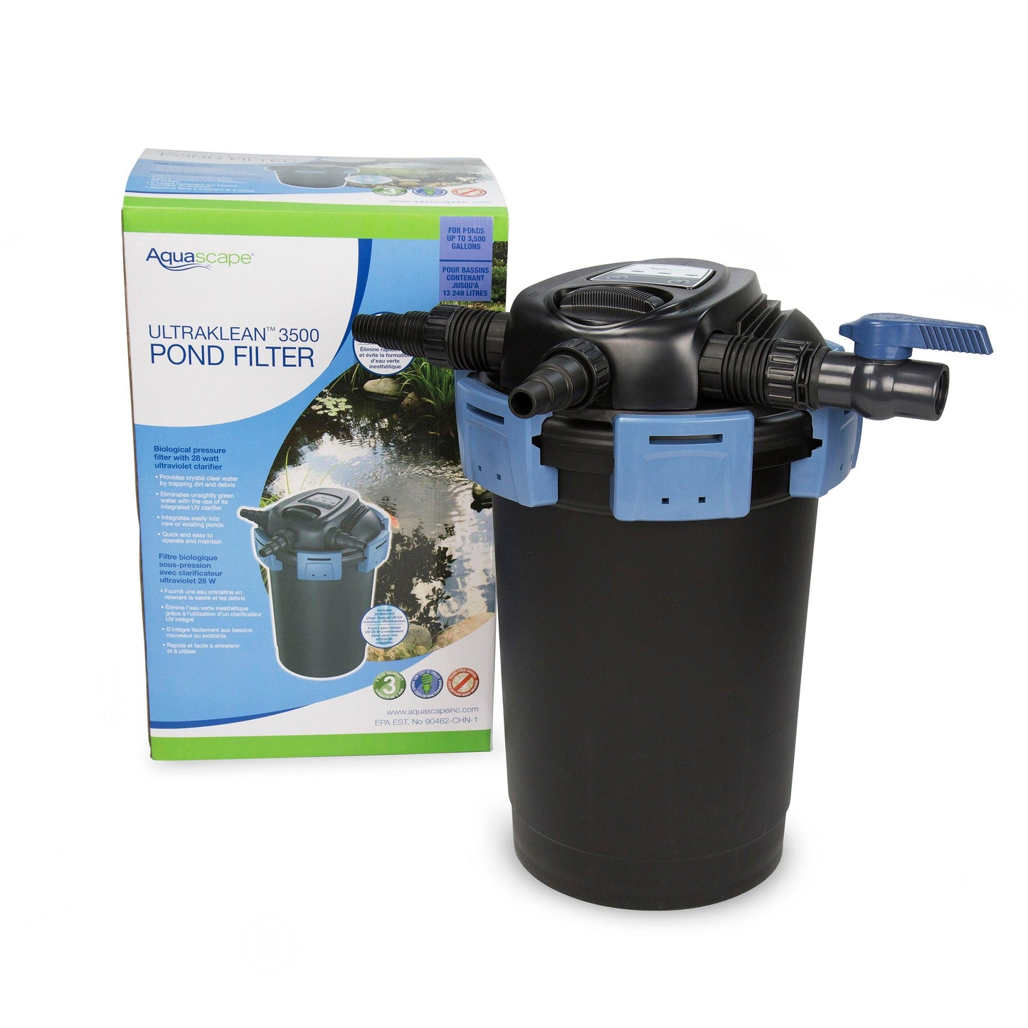 Aquascape UltraKlean™ 3500 Pond Filter With Box Package
