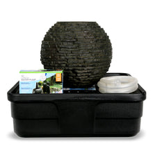  Extra Small Stacked Slate Sphere Fountain Kit 18”