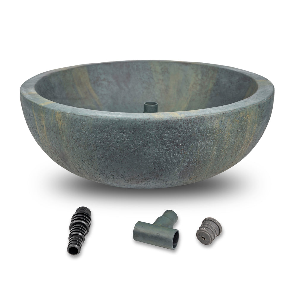 The Spillway Basin 21" from Aquascape creates a stunning water feature with endless installation possibilities.