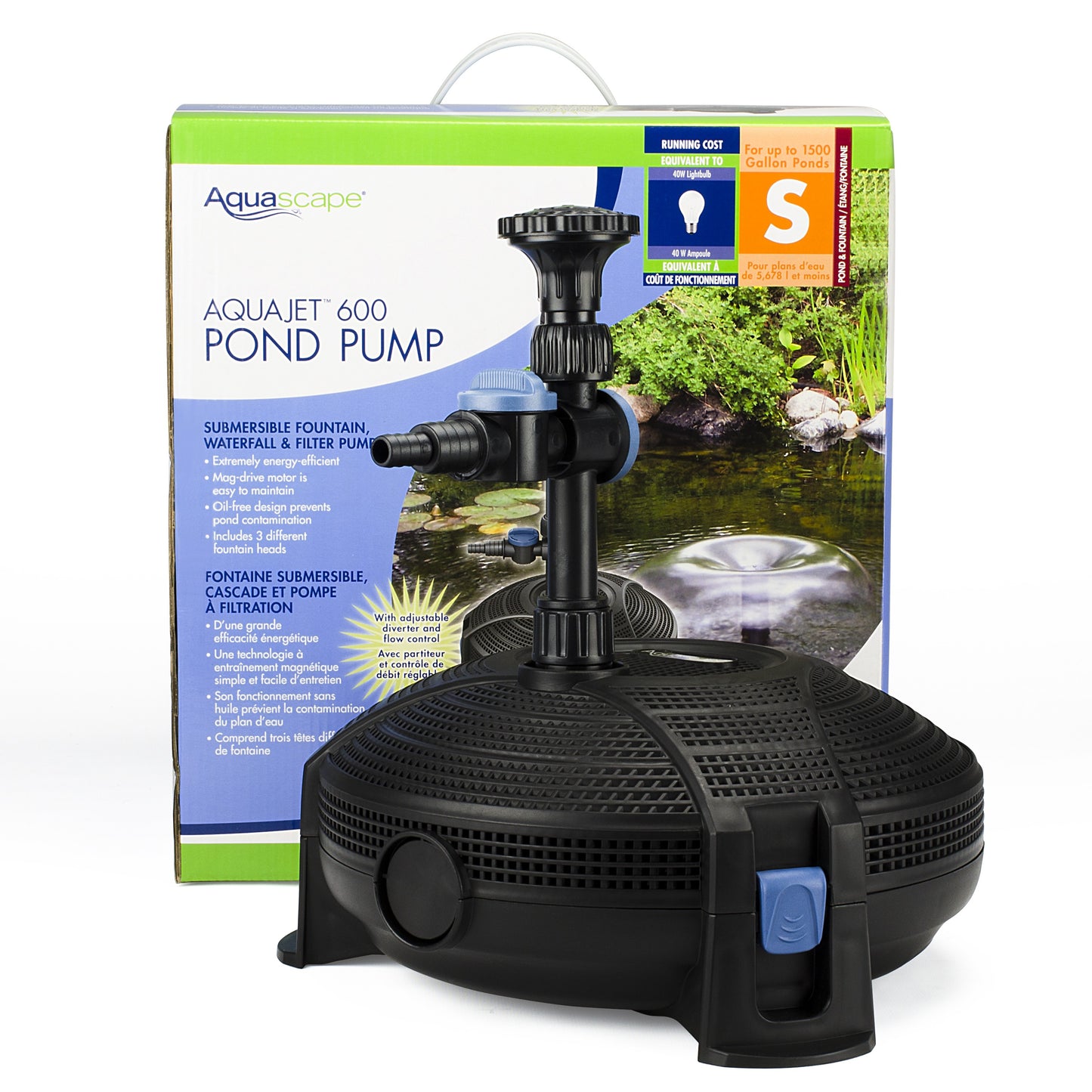 AquaJet® 600 Pond Pump, Energy-Eficient Water Pump - Aquascape 