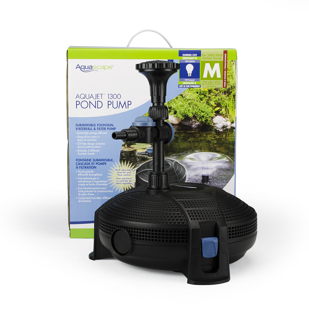 Aquascape AquaJet® 1300 Pond Pump,  Energy-eEficient Water Pump
