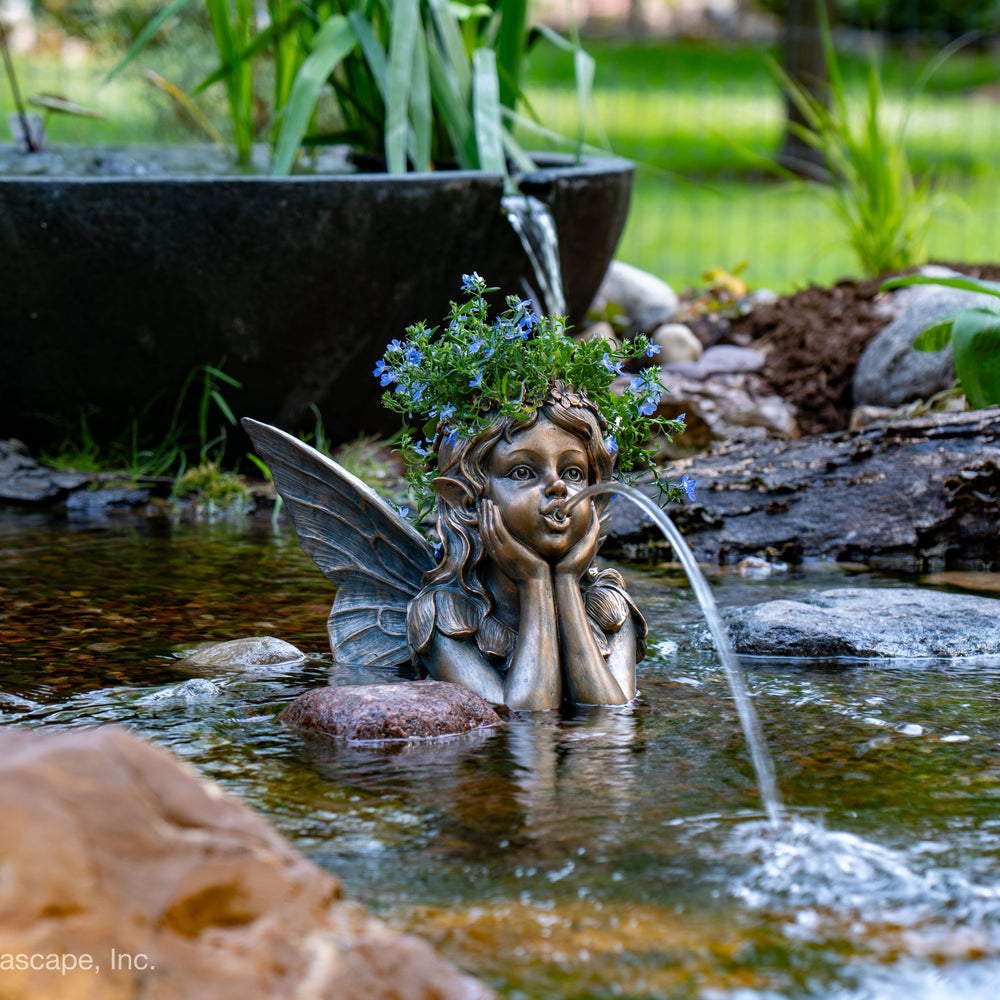 Fair Planter Spitter in a pond
