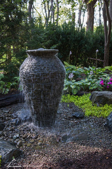  Medium Stacked Slate Urn Landscape Fountain Kit
