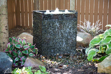  Stacked Slate Spillway Wall 32” Landscape Fountain Kit