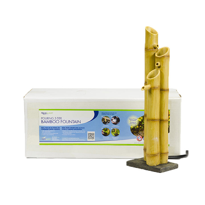 Pouring 3-Tier Bamboo Fountain and a box