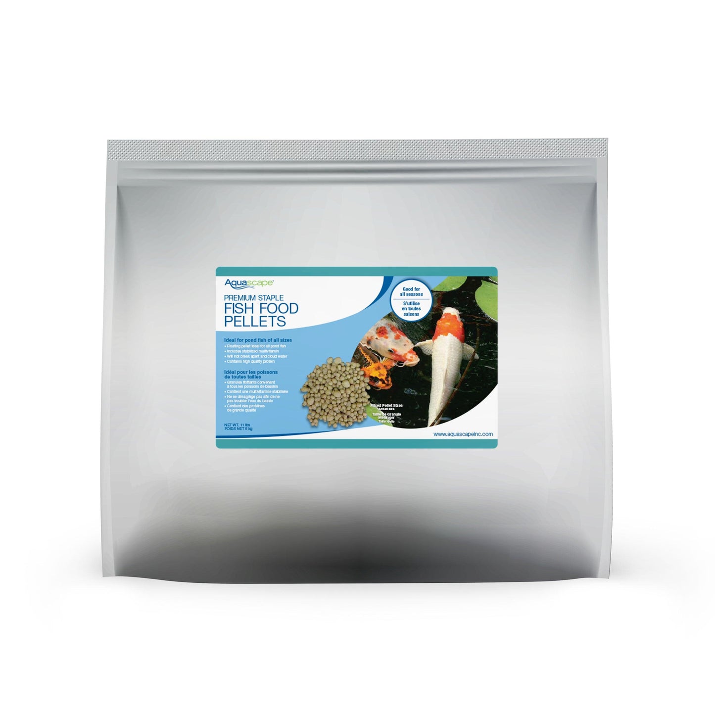 Aquascape Premium Staple Fish Food Mixed Pellets