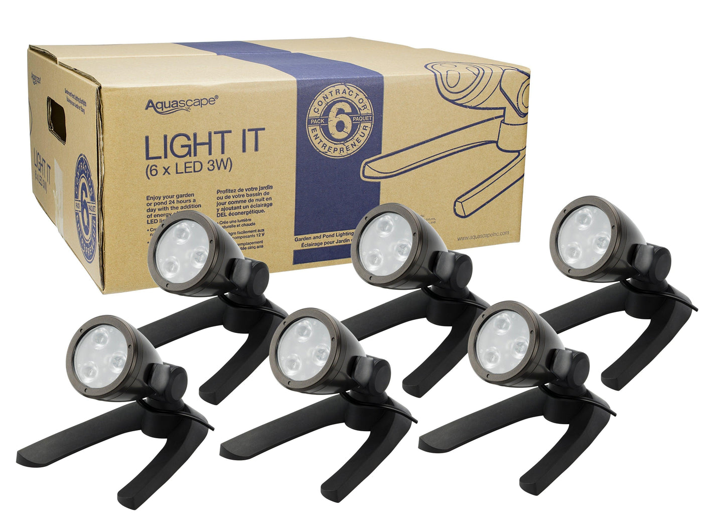 Aquascape Pond and Landscape LED 3-Watt Spotlight 6 Pack