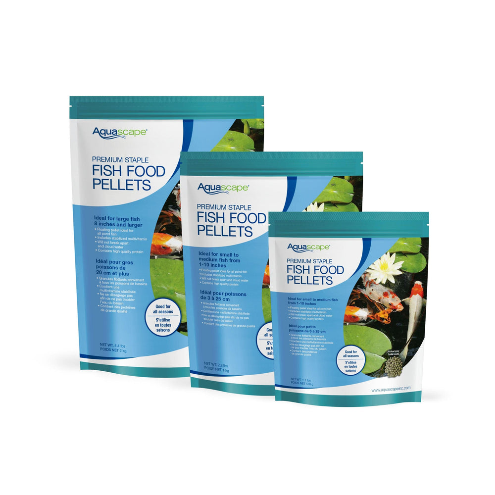 Aquascape Premium Staple Fish Food Pellets 3 sizes
