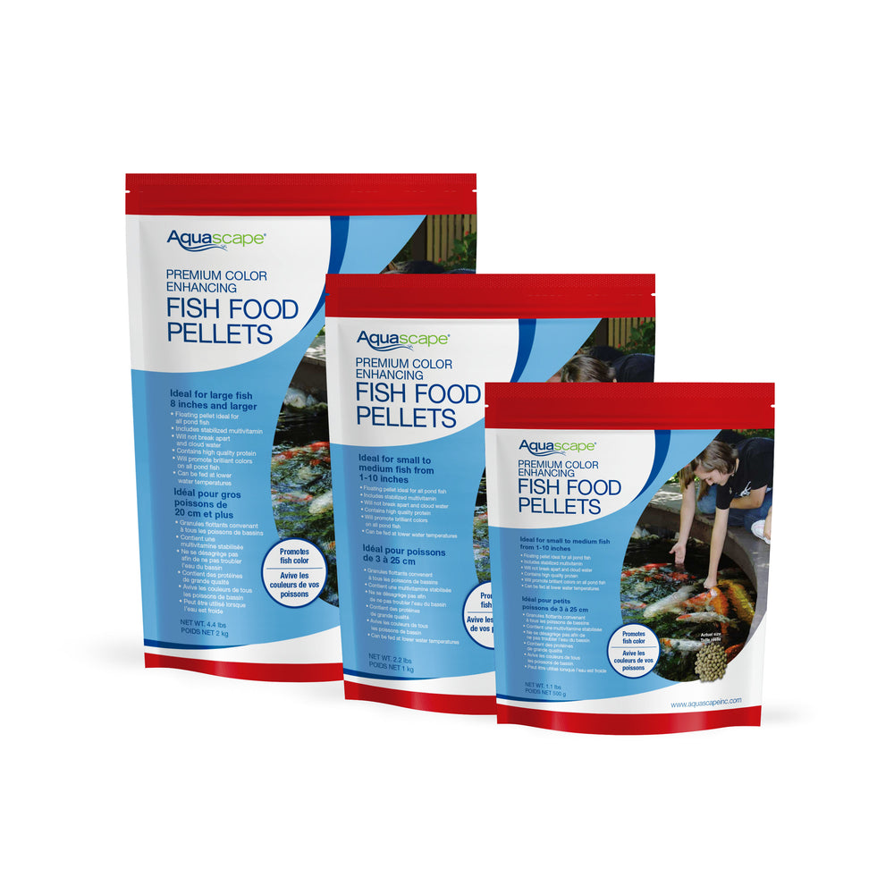 Aquascape Premium Color Enhancing Fish Food Pellets Vibrant Coloration