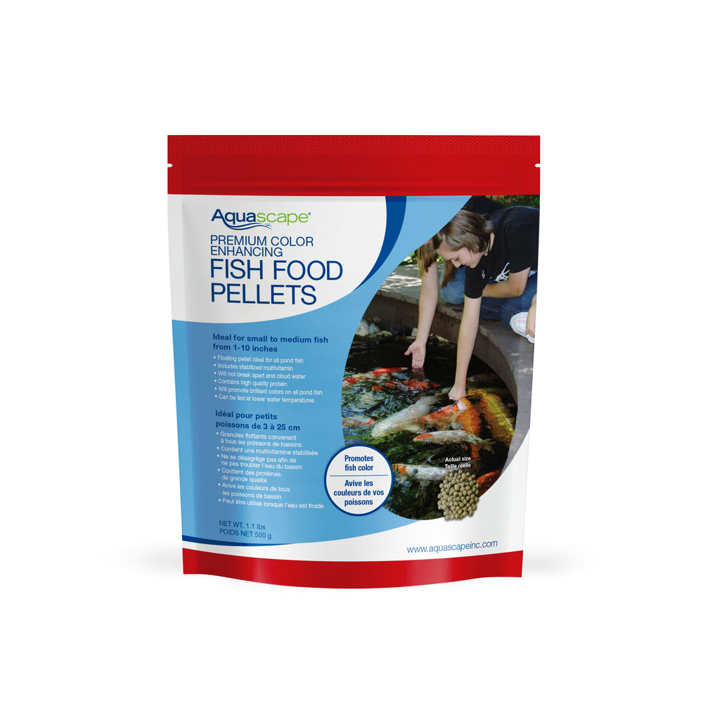 Aquascape Premium Color Enhancing Fish Food Pellets Vibrant Coloration
