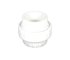 PVC Union Fitting Slip x Slip 1-1/2" Front View