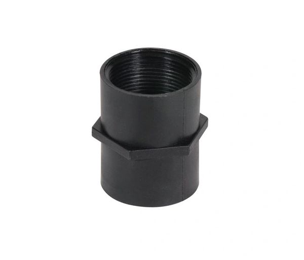 PVC Female Thread Pipe Coupling 1/2" x 3/8" Front View