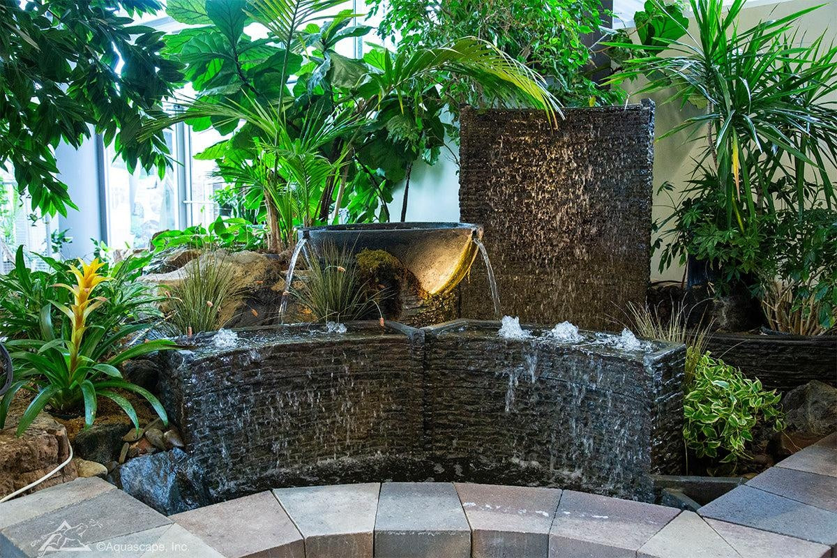 Aquascape Straight Stacked Slate Wall Base